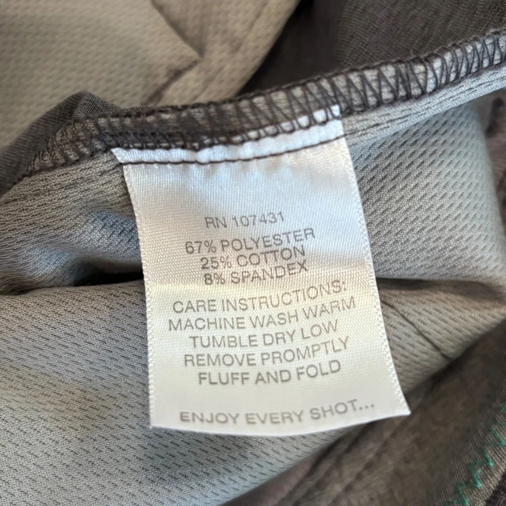 Linksoul Boardwalker Pants Mens 35R Gray Stretch Golf Chino Preppy Athletic
